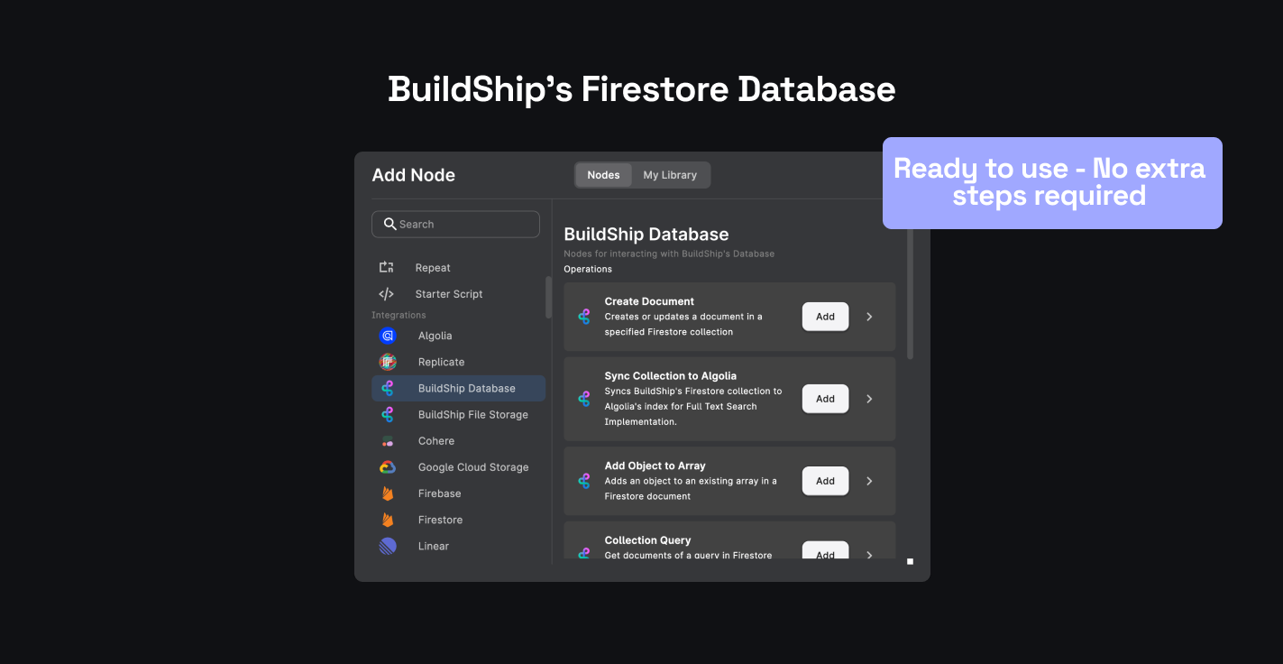 BuildShip Firebase