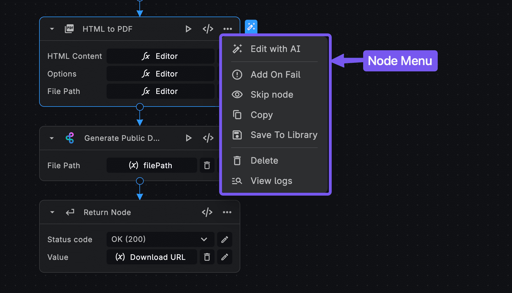 copy/paste node