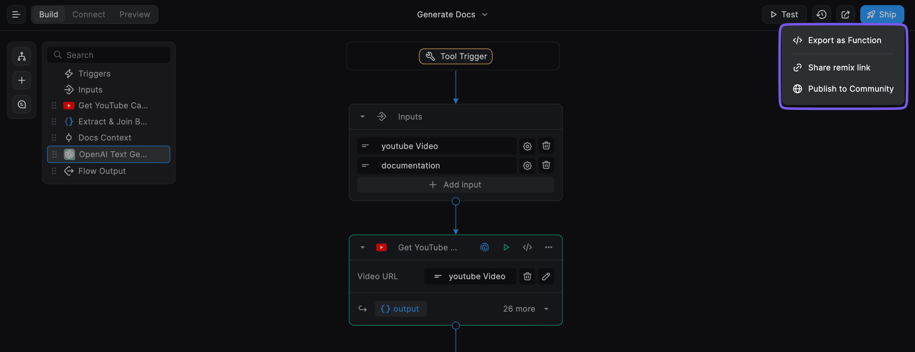 Export Tool