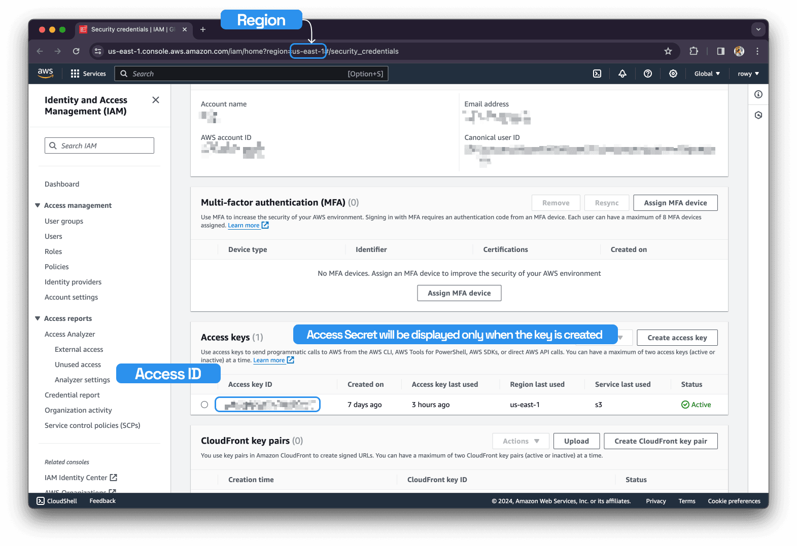 AWS S3 Storage