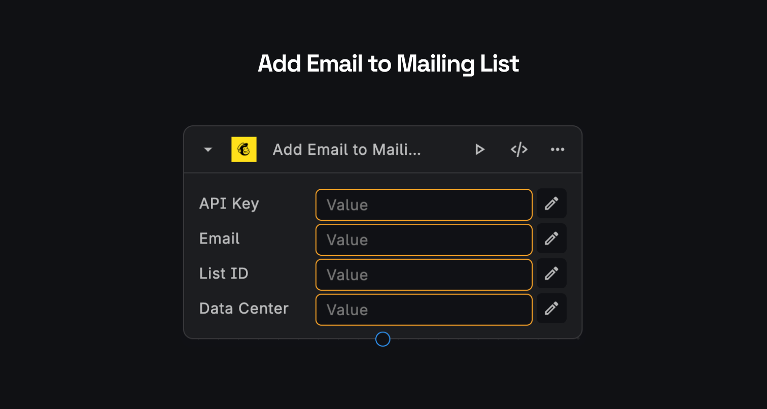 MailChimp Add Email to Mailing List