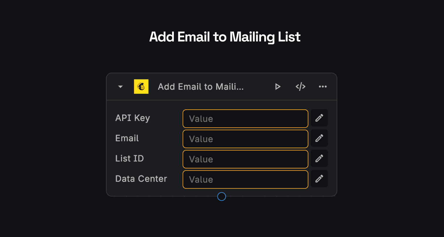 MailChimp Add Email to Mailing List