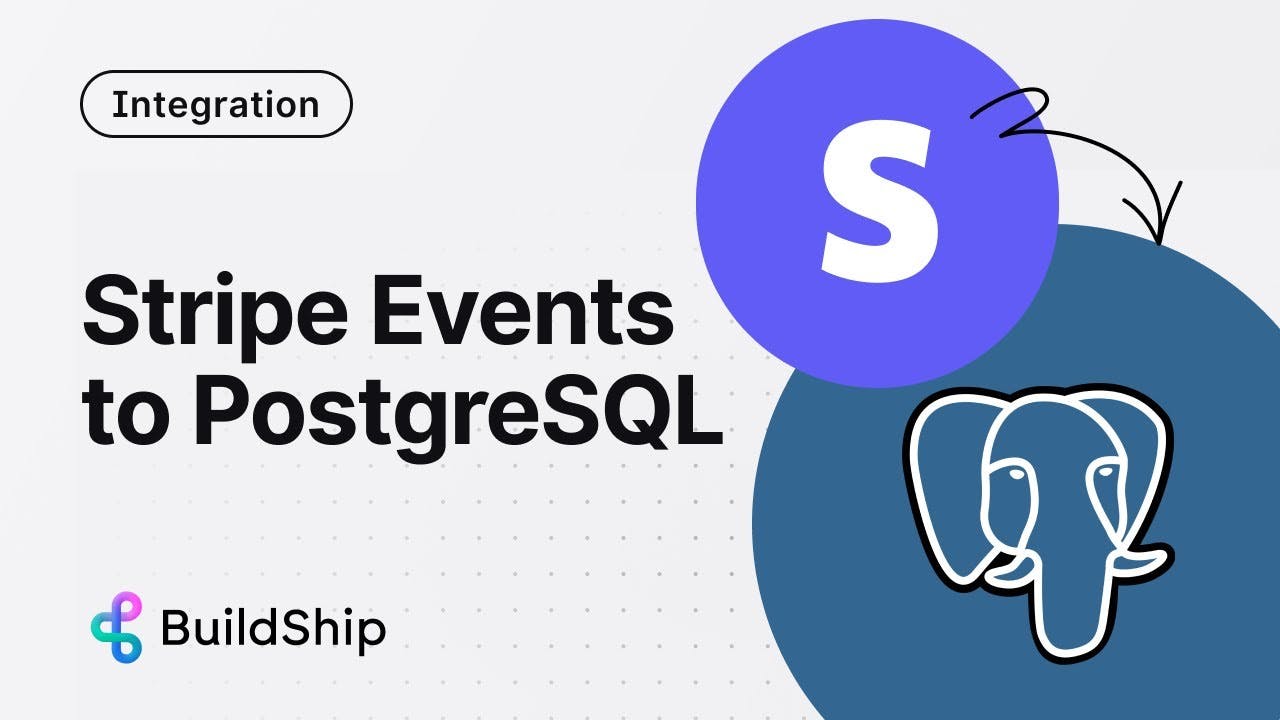 Stripe events saved to postgreSQL database